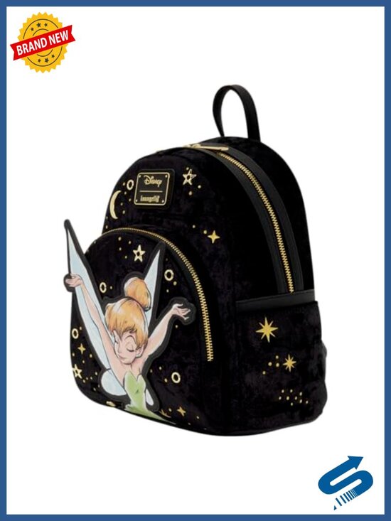 Disney Tinker Bell Pixie Dust Velvet Mini Backpack - Collectible